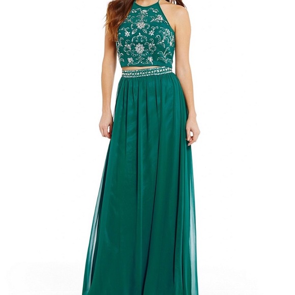 b darlin green dress